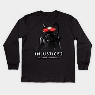 Injustice 2 - Black Manta Kids Long Sleeve T-Shirt